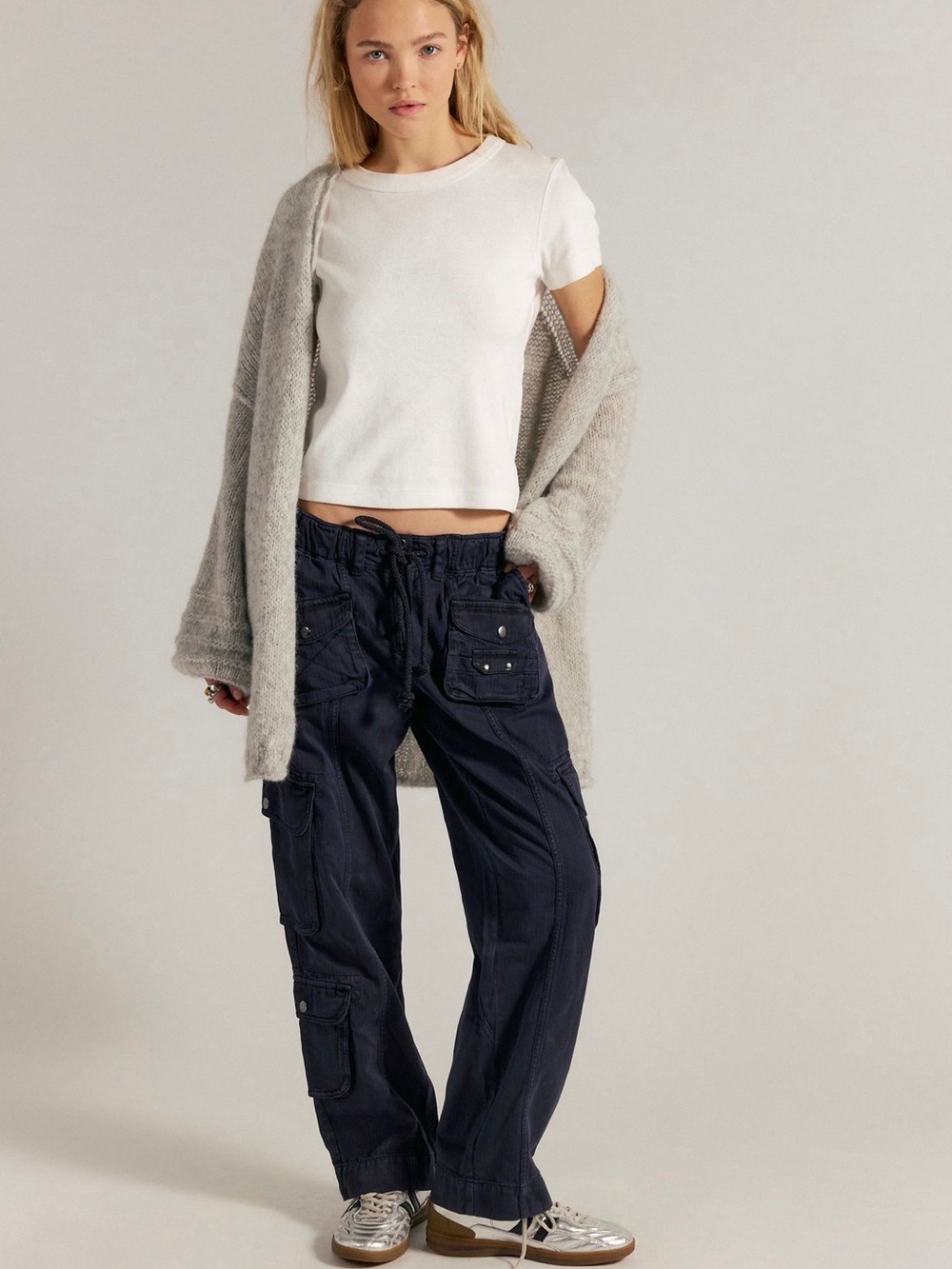 NWOT Free People Tahiti Pull On Cargo Pants